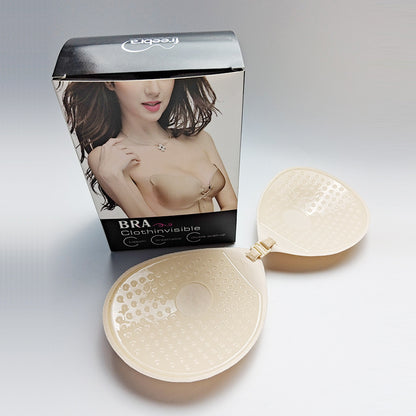 Round Push-Up Adhesive Bra with Front Closure – Invisible Lingerie for Small Bust