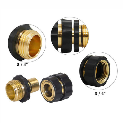 4 Pairs 3/4 Inch Garden Hose Fitting Quick Connector