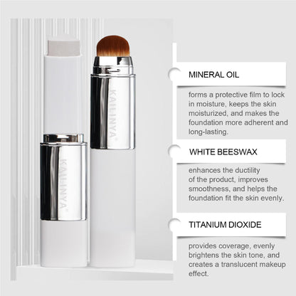 Color Changing Foundation Stick, Cover Cream Stick V, Dual-Ended with Detachable Brush