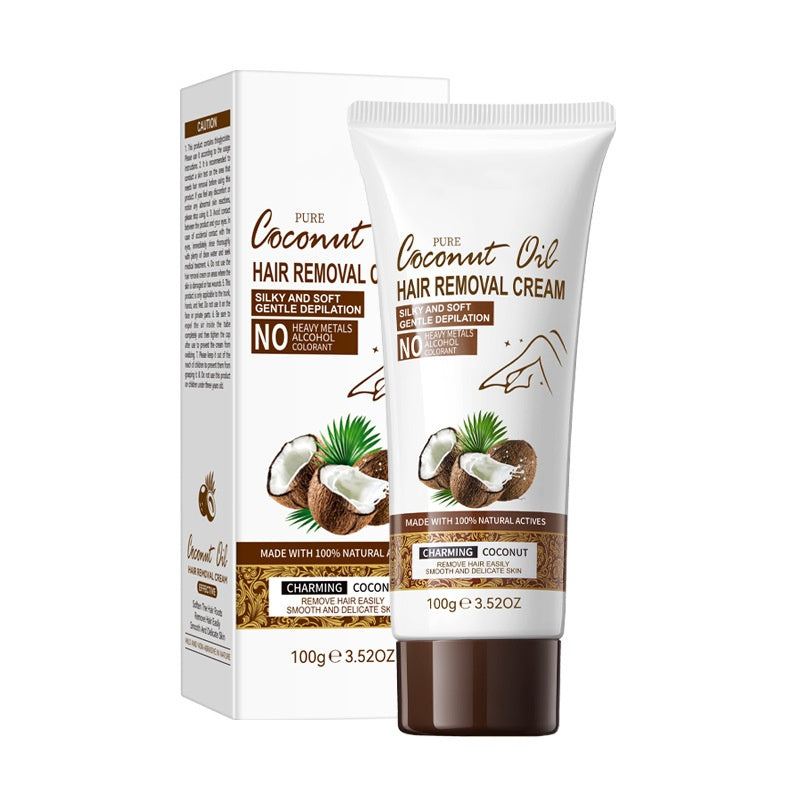 Coconut Oil Hair Removal Cream, Sensitive Skin Hair Removal Cream for Women & Men
