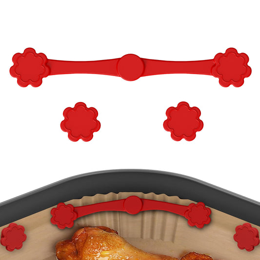 6Pcs/set Air Fryer Magnets For Parchment Paper Liner Silicone Buckle