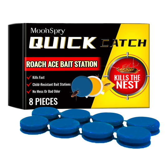 8PCS Roach Bait & Killer - Roach Repellent Stations for Nest Repellent of Indoor Infestations