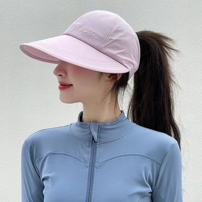 Sun Hats for Women Outdoor Wide Brim UV Protection Hollow Top