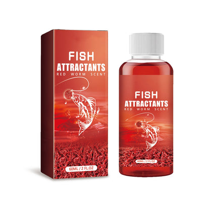 60ml Red Worm Scent Fish Attractants for Baits - Outdoor Fishing Bait Additive Liquid