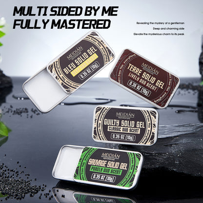 4-Pack Solid Cologne Set for Men - Travel-Friendly Scent Collection, Classic & Masculine Gift