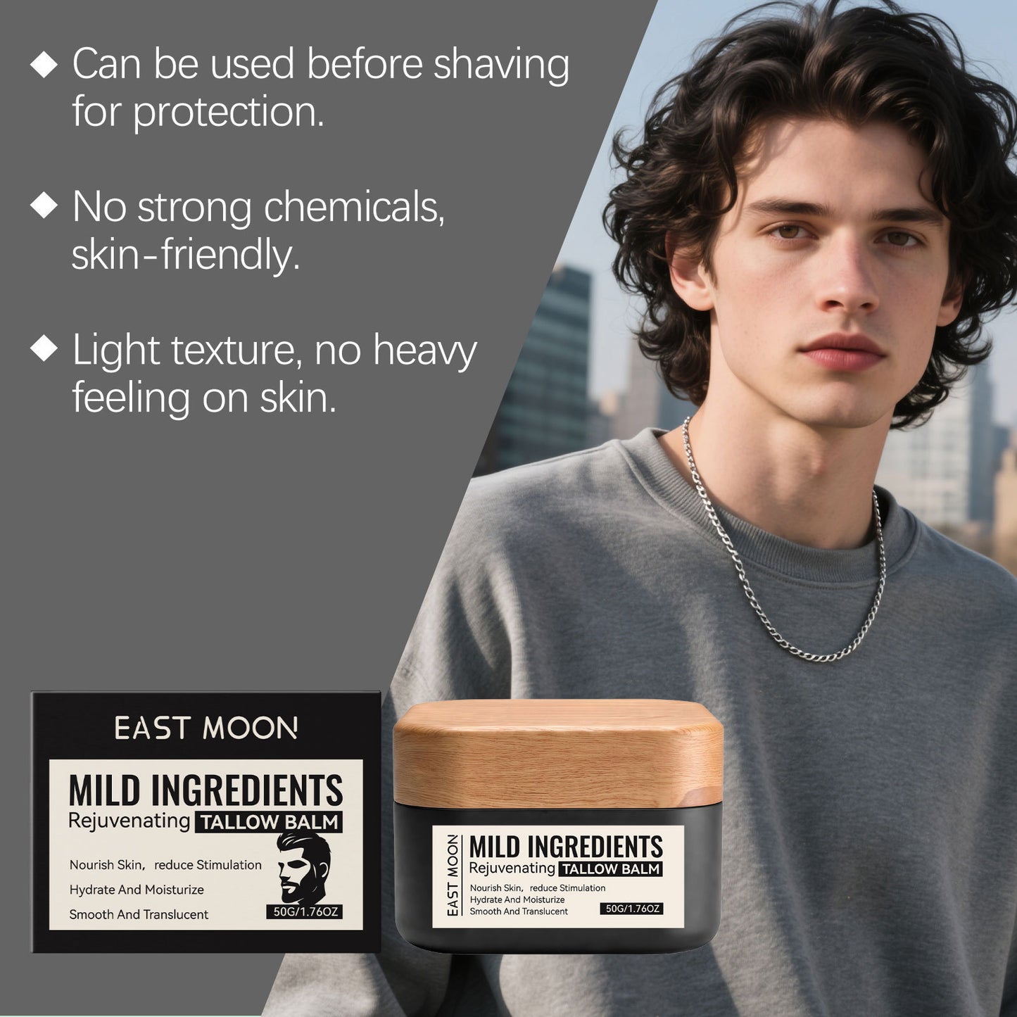 Beef Tallow Balm Moisturizer for Face Hydration