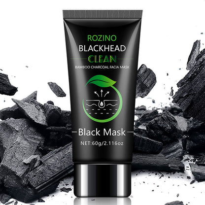 Bamboo Charcoal Blackhead Remover Mask - Peel Off Face Mask for Face & Nose, Deep Cleansing Pore Treatment for Blackheads
