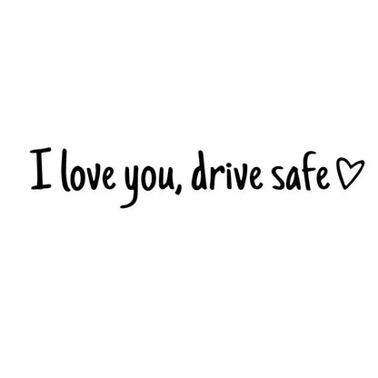 I Love You Drive Safe Vinyl Car Rearview Mirror Stickers 4 PCS