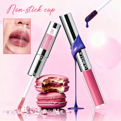 Double-Ended Peel-Off Lip Liner & Gloss Tint – Long-Lasting Hydrating Lip Color, Smudge-Proof