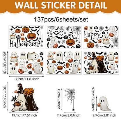 Halloween PVC Cling Decorative Stickers