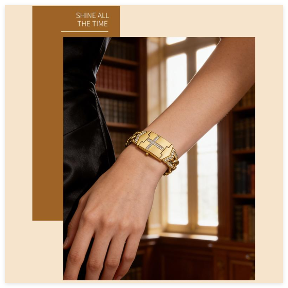 Gold Cross Bracelet Watches