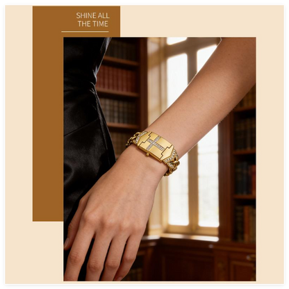 Gold Cross Bracelet Watches