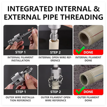 1/2" NPT and 3/4" NPT Threading Dies, Double-ended Pipe Threading Tools