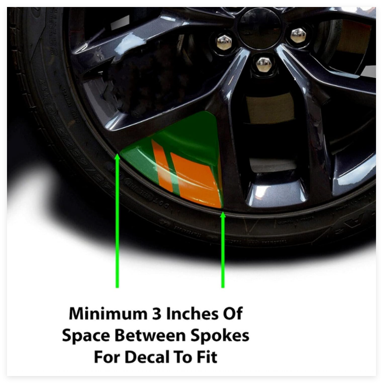 18Pcs Reflective Car Wheel Rim Decal Stripes Decoration Accessories