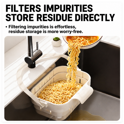 Simple Hanging Telescopic Drain Basket for Home and Kitchen