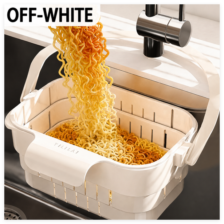 Simple Hanging Telescopic Drain Basket for Home and Kitchen