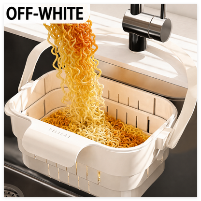 Simple Hanging Telescopic Drain Basket for Home and Kitchen