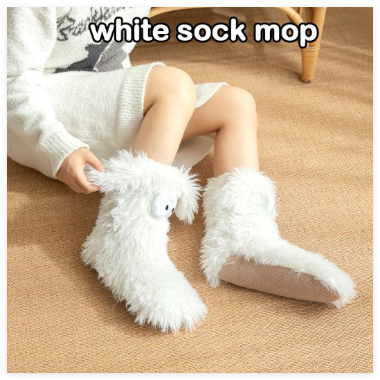 Women's Winter Warm Fuzzy Non-Slip Slipper Socks with Cute Big Eyes