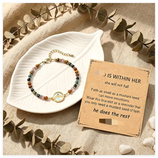 Women's Mustard Seed Beaded Bracelet