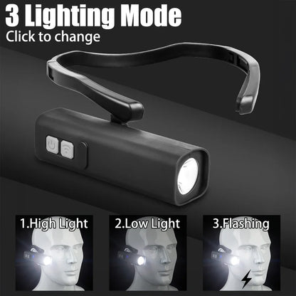 Induction Sensor Headlamp With Rechargeable Battery For Long-Lasting Illumination