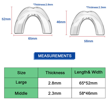 Invisible Dental Trays — BPA-Free — Ultra-Thin & Moldable, Perfectly Fits Every Tooth (Pack of 4)