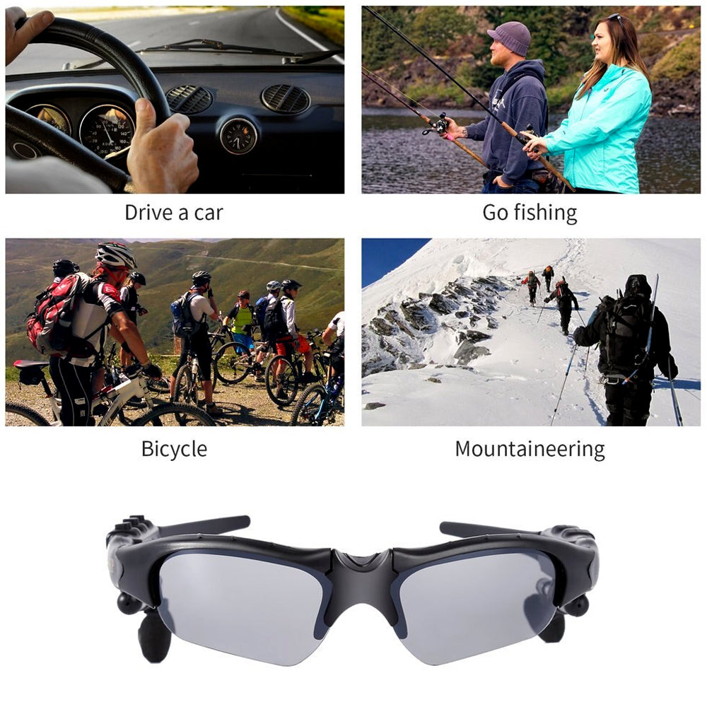 Wireless Bluetooth MP3 Sunglasses Polarized Lenses Music Sunglasses