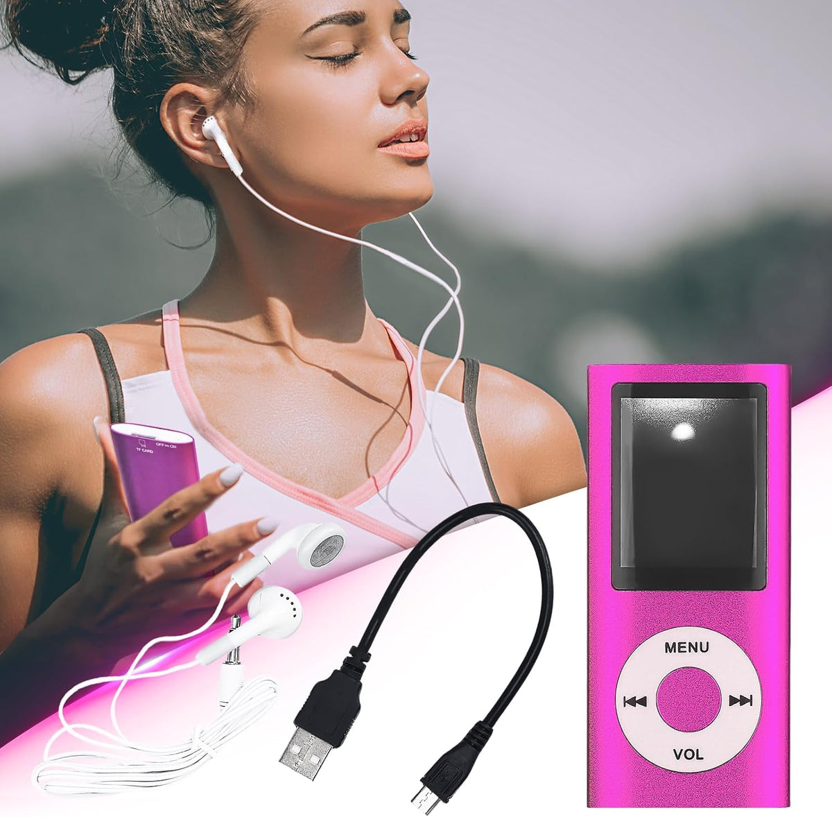 MP3 Player,Portable Multifunctional MP3 Digital Music Player