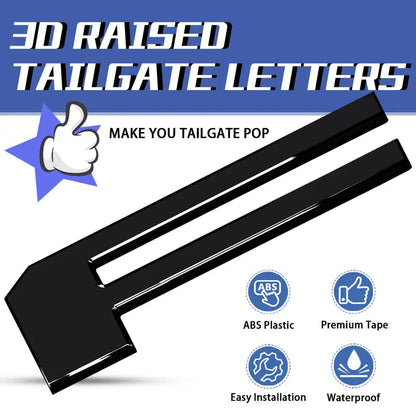 Ford F-150 3D Tailgate Letter Stickers – Stylish Pickup Truck Decals
