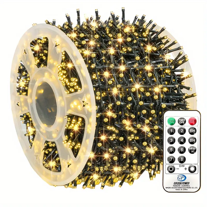 Connectable 100 LED String Lights Indoor Outdoor , 33FT 8 Modes Waterproof