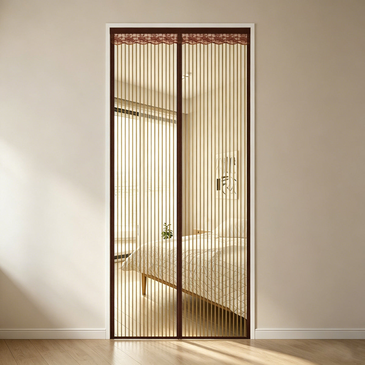 Summer Anti-Mosquito Door Curtain — Fine-Mesh Magnetic Soft Screen Door