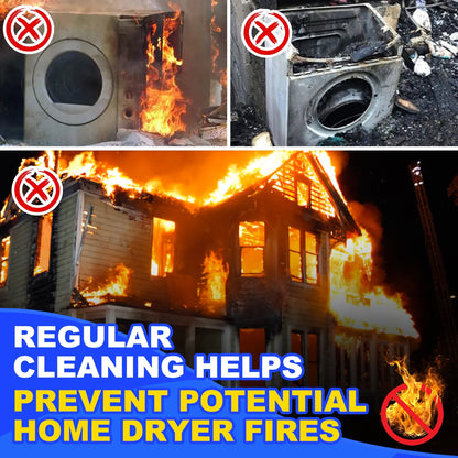 3 Pieces Dryer Vent Cleaner Kit and Dryer Lint Brush Vacuum Hose