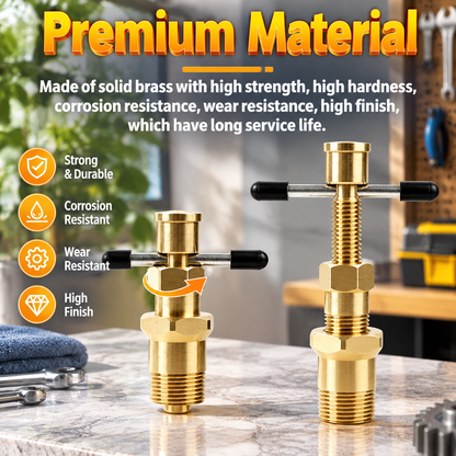Compression Sleeve Puller Tool Kit for 1/2 & 3/4 Inches Brass NPT Pipe Fittings