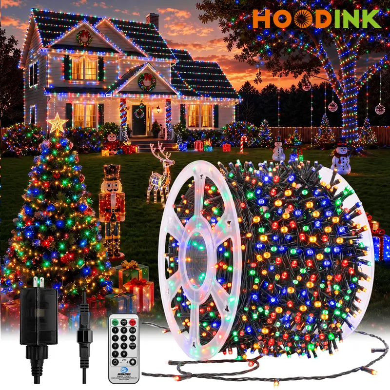 Connectable 100 LED String Lights Indoor Outdoor , 33FT 8 Modes Waterproof