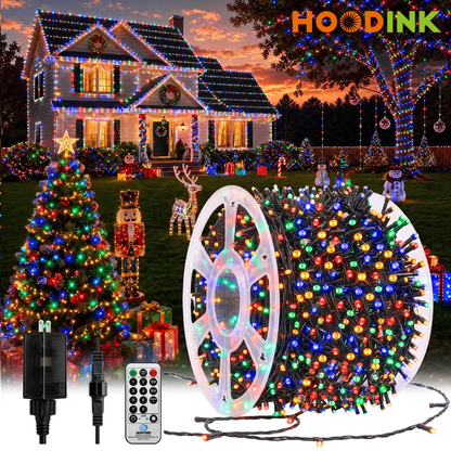 Connectable 100 LED String Lights Indoor Outdoor , 33FT 8 Modes Waterproof