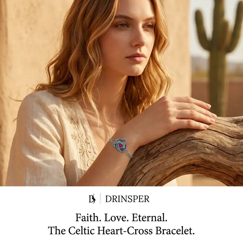 DRINSPER Celtic Knot Bracelet for Women