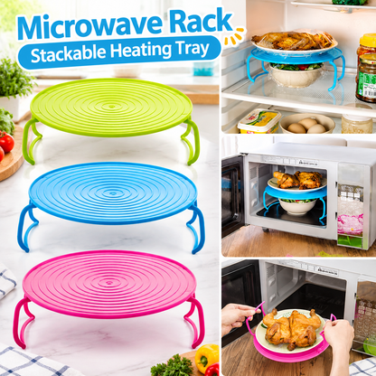 Microwave Rack Stackable Heating Tray
