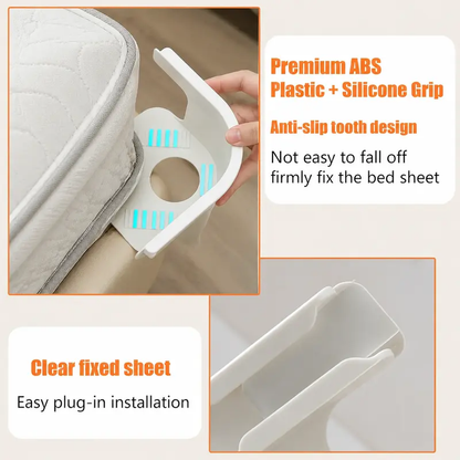 4-Pack Universal Sheet Holders - Keep Sheets Tight & Wrinkle-Free