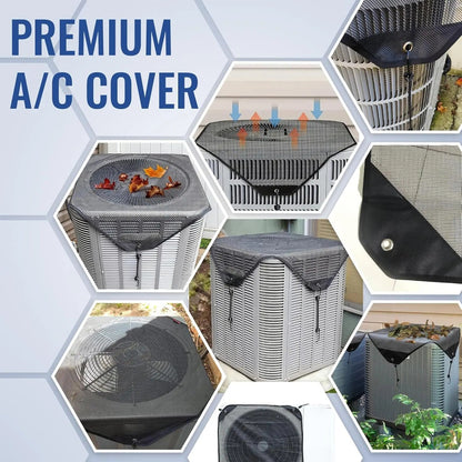 Air Conditioner Cover - Duty Waterproof & Dustproof Design with Breathable Mesh Protector