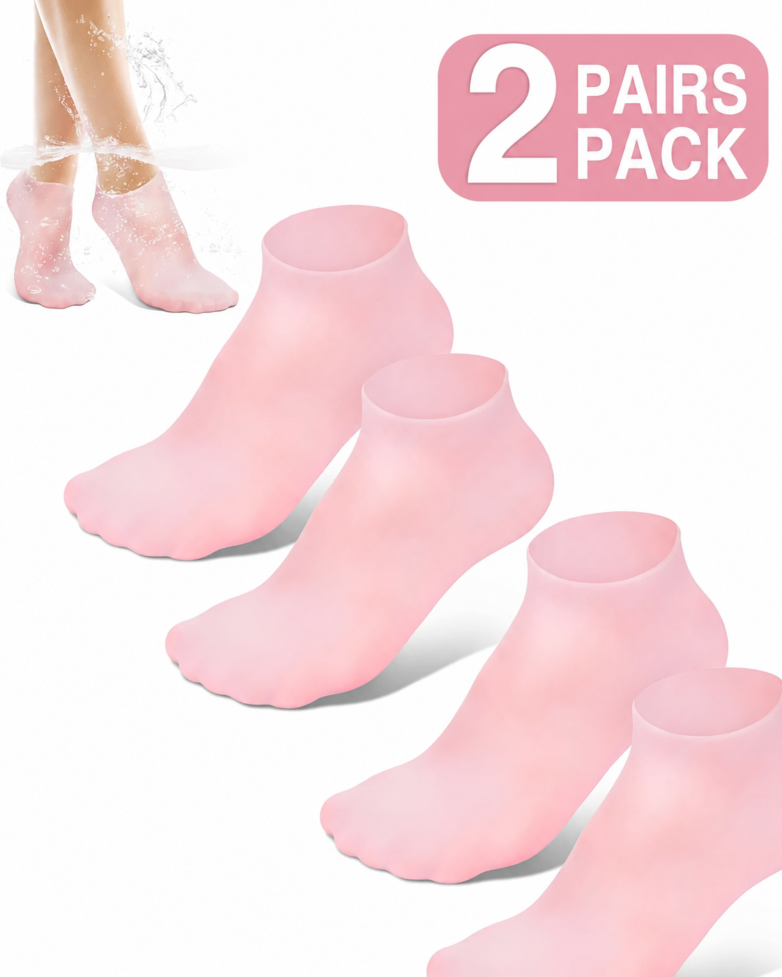 Silicone Moisturizing Socks for Women Dry Cracked Feet