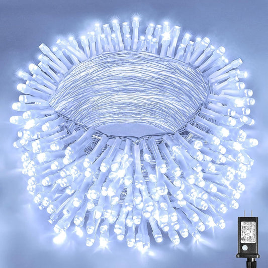 Connectable 100 LED String Lights Indoor Outdoor , 33FT 8 Modes Waterproof