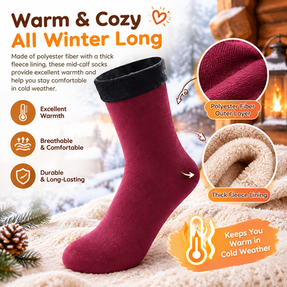 Thickened Fleece-Lined Quick-Heating Thermal Socks