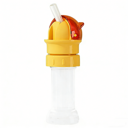 2-in-1 Water Bottle Straw Cap, Spill-Proof Twist Lid, Safe Drinking Straw Cap for Kids and Adults