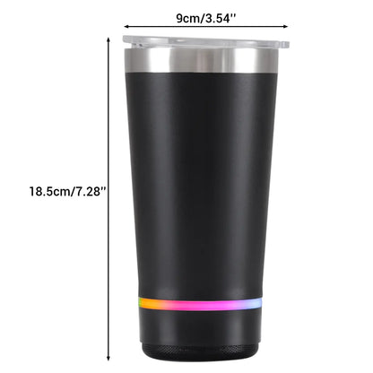 Wireless Music Speaker Tumbler Beer Cup for Outside Playing Songs with Phone