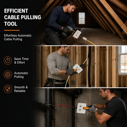 Efficient Cable Pulling Tool for Drill – Heavy-Duty Wire Puller for Conduit