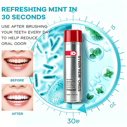 Stain Whitening Mouthwash For Gunk Removing & Fresh Breath