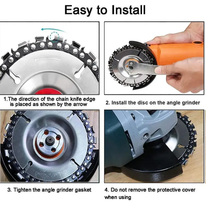2Pcs Chainsaw Tooth Circular Saw Blade for Wood Cutting
