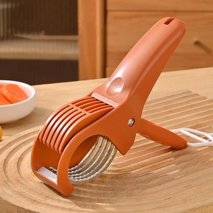 Portable Manual Salad Chopper & Fruit Vegetable Slicer