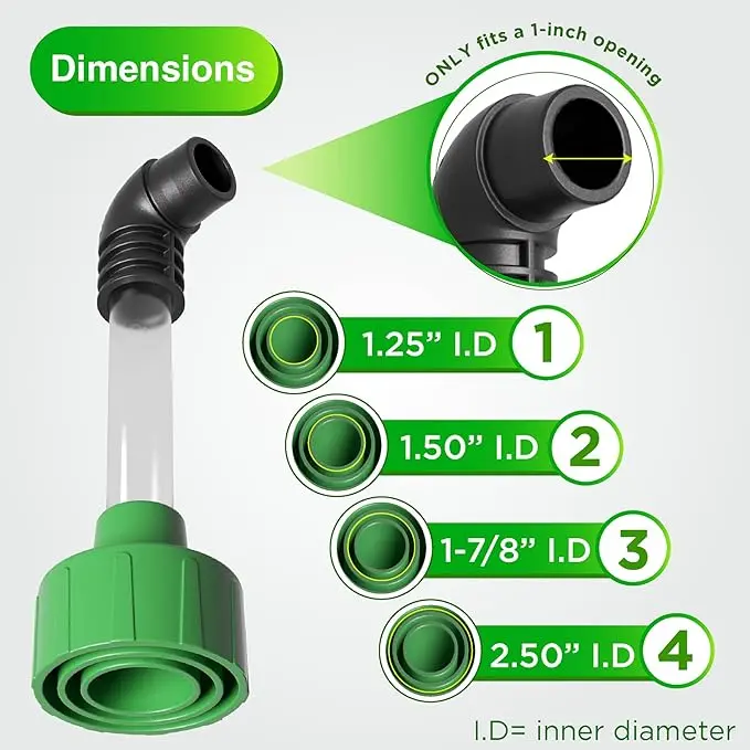 AC Drain Line Cleaner Adapter Evacuates & Unclog AC Drain Line