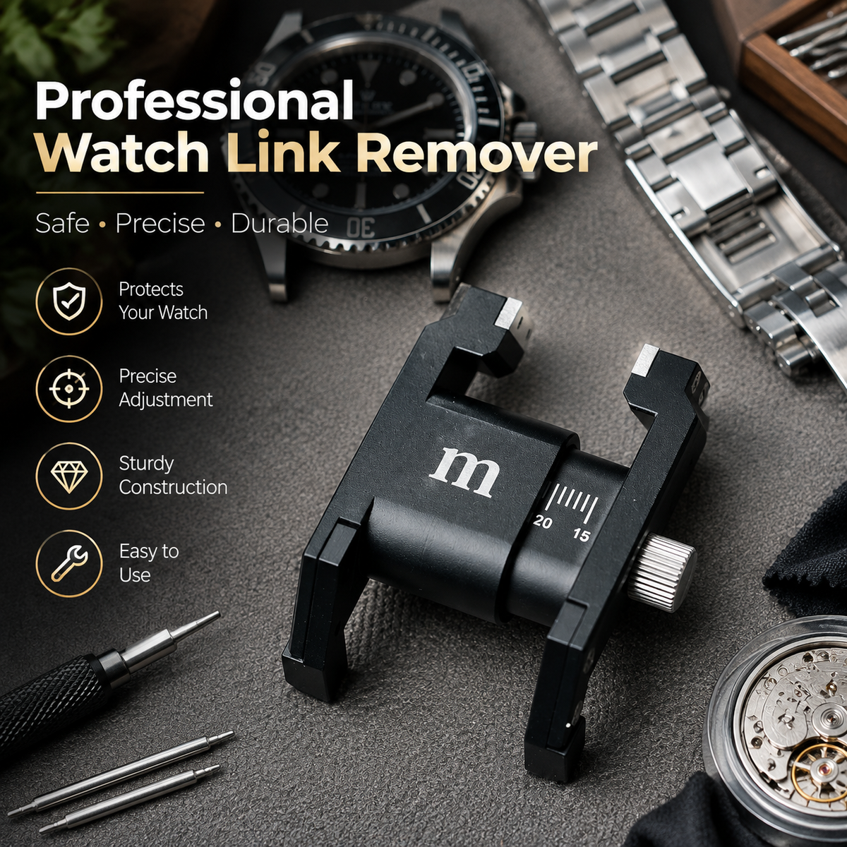 Elastic U-Shaped Watch Spring Bar Removal Tool Pliers