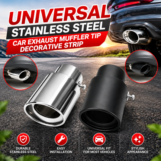 Universal Stainless Steel Car Exhaust Muffler Tip Trim Decor